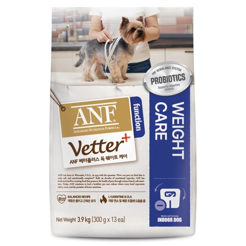 ANF 베터플러스 독 기능성 사료, 다이어트+장건강, 3.9kg, 1개