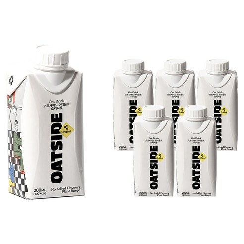 오트사이드 귀리음료 오리지널, 200ml, 6개