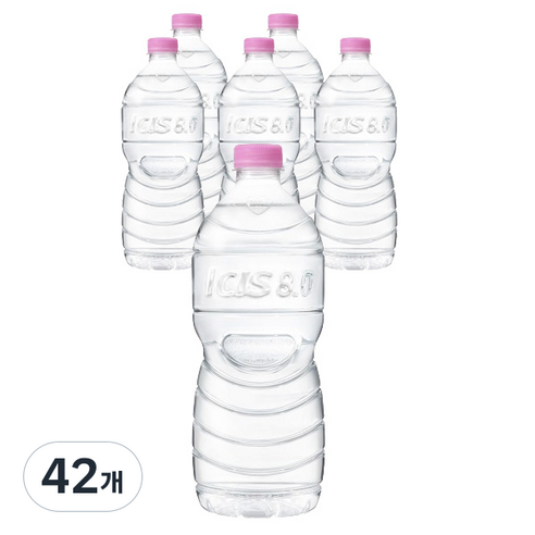 아이시스 8.0 무라벨 ECO 생수, 42개, 1L