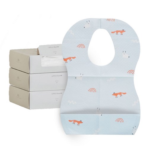 리틀클라우드 일회용 방수 턱받이