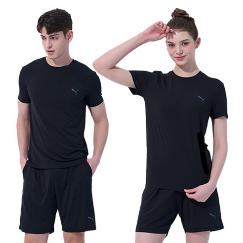 푸마바디웨어 남녀공용 퀵드라이 멀티 이지웨어 상하의 세트