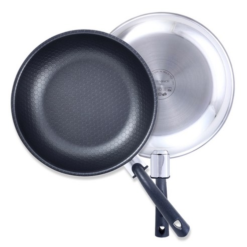 알텐바흐 헥사 통5중 스텐 궁중팬, 26cm, 1개 후기 분석 - 바닥면 인덕션 호환 마크