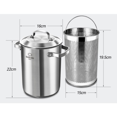 까사니 인덕션 쿠치나 멀티팟 냄비 4.3L 후기 분석 - 인덕션 사용 예시