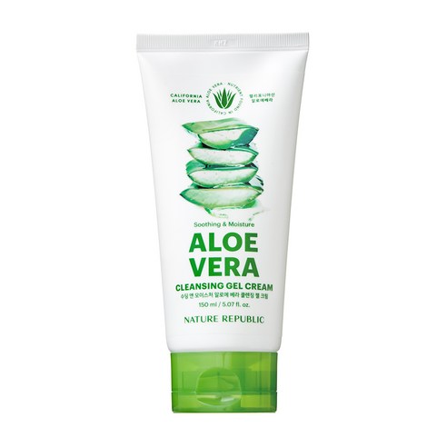 네이처리퍼블릭 수딩 앤 모이스처 알로에베라 클렌징 젤 크림, 150ml, 1개