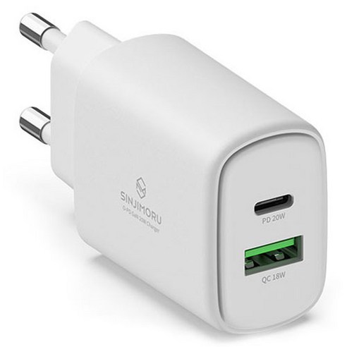 신지모루 오피디 20W 듀얼포트 GaN PPS 고속 PD 충전기 아이폰 C타입