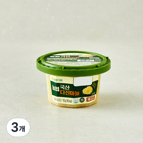 농협식품 국내산 다진마늘, 150g, 3개