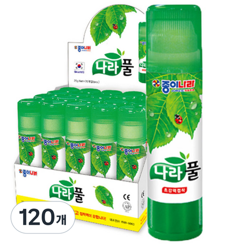 종이나라 투명나라풀, 25g, 120개