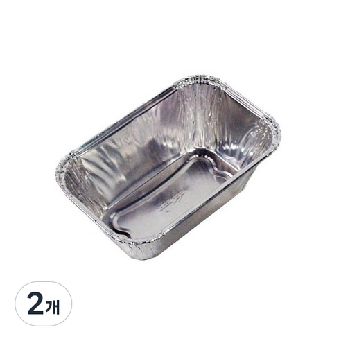 이홈베이킹 은박파운드 일회용 접시 미니 102 x 66 x 38mm, 50개입, 2개