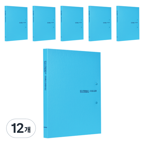 에코청운 에코 더블레버 화일 A4, 하늘, 12개