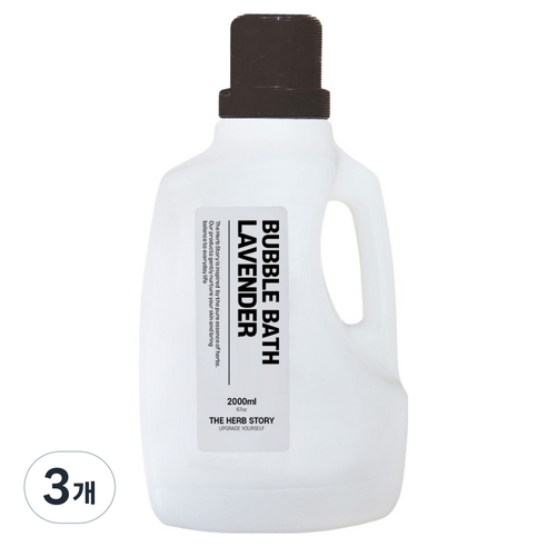 더허브스토리 대용량 버블바스 라벤더, 2L, 3개
