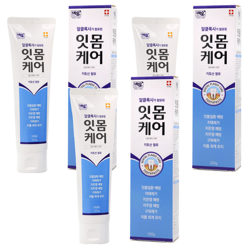 네오메디칼 잇몸케어 플러스 치약, 220g, 3개