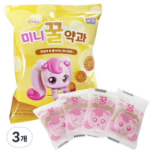 캐치티니핑 하츄핑의 미니 꿀약과, 3개, 90g