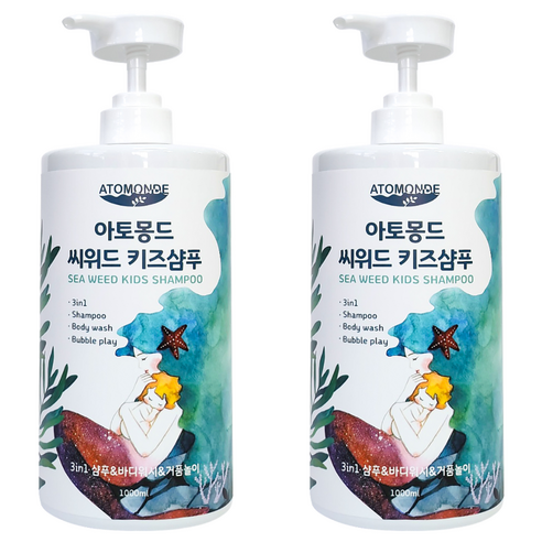 아토몽드 씨위드 키즈샴푸, 1L, 2개