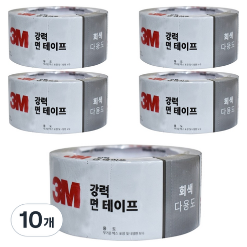 쓰리엠 다용도 강력 면 테이프 회색 46mm x 10m, 10개