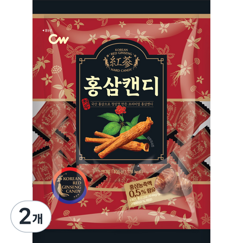 청우식품 홍삼캔디, 300g, 2개