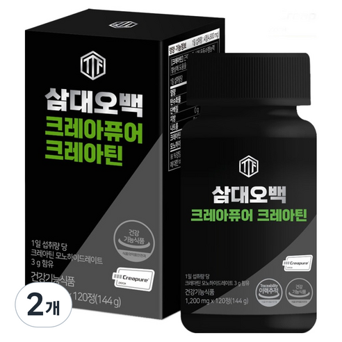 삼대오백 크레아퓨어 크레아틴 144g, 120정, 2개
