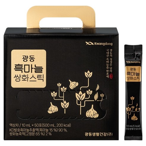 광동 흑마늘 쌍화스틱 50포, 500ml, 1개