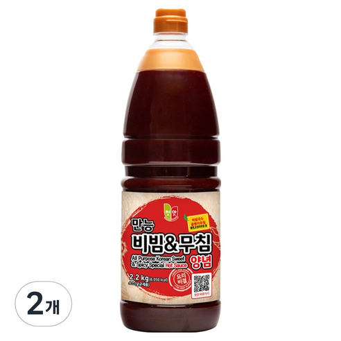첫맛 만능 비빔 무침 양념, 2.2kg, 2개