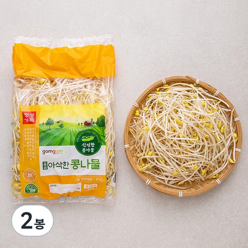 곰곰 아삭한 콩나물, 500g, 2봉