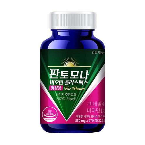 판토모나 여성용 비오틴 플러스 맥스 229.5g 270정, 1개 이미지 2