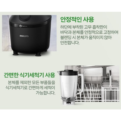 필립스 블렌더 3000 시리즈 HR2041/01 후기 분석 - 뚜껑 밀폐 구조