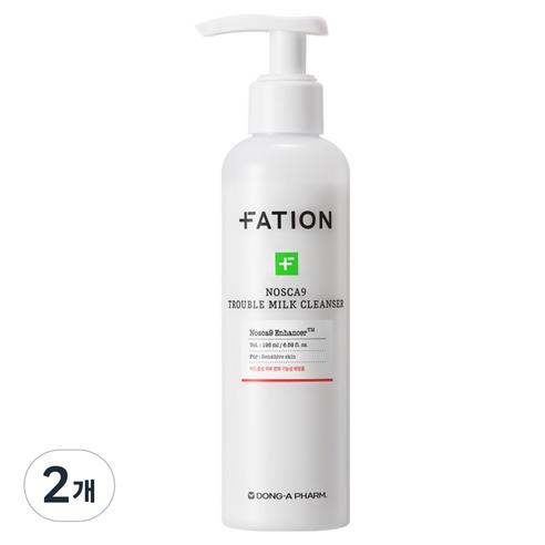 파티온 노스카나인 트러블 밀크 클렌저, 195ml, 2개