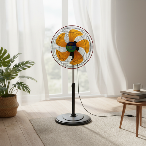 涼風爽好涼16吋橘色扇葉立扇台灣製造輕巧好搬運, TY-16360 - 直立型| 酷澎