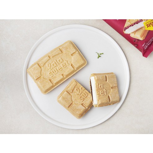 라라스윗 팥 모나카 아이스밀크 (냉동) 후기 분석 - 내용물 팥 앙금 상세