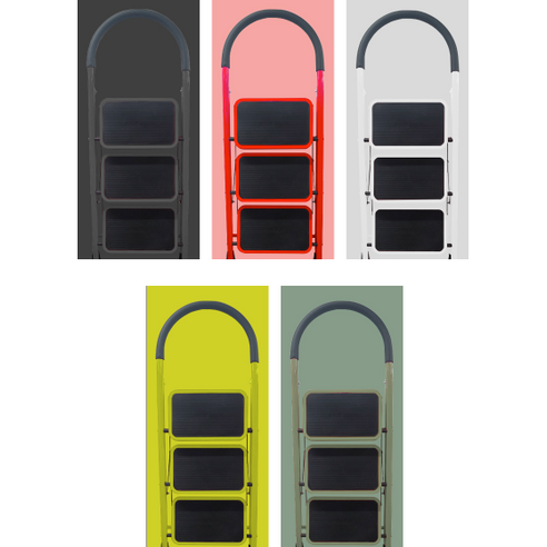 코끼리리빙 접이식 스툴 사다리 A형 4단 화이트 후기 분석 - 보관 용이성