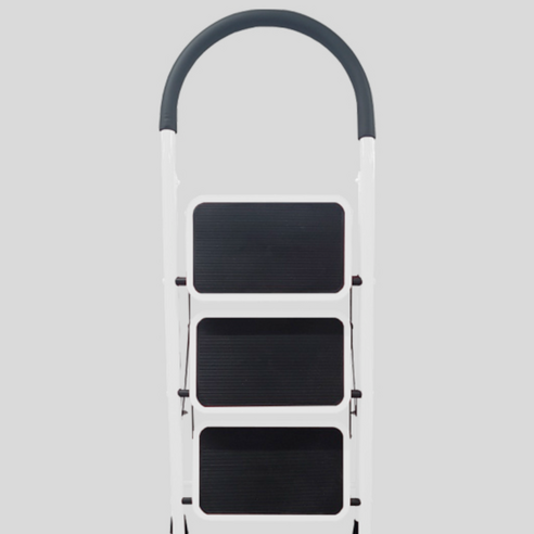 코끼리리빙 접이식 스툴 사다리 A형 4단 화이트 후기 분석 - 접었을 때의 슬림한 두께