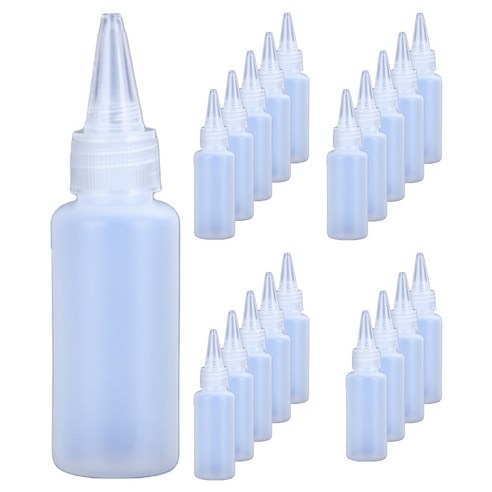 앞날창창 액체 리필 뾰족캡 소분 용기 공병 50ml, 20개, 투명