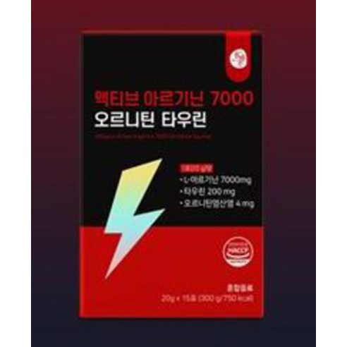 올바른건강식품 액티브 아르기닌 7000 오르니틴 타우린 15p 300g, 1개 이미지 4