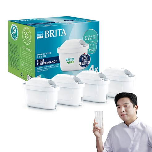 브리타 정수기 필터 막스트라 프로 퓨어 퍼포먼스 4입