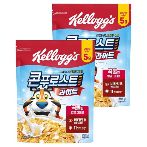 콘푸로스트 라이트 시리얼, 530g, 2개