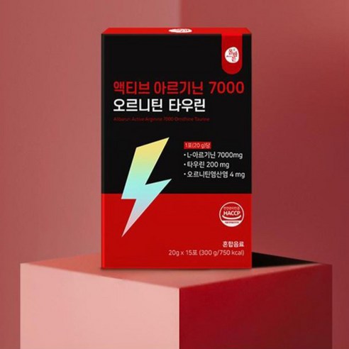 올바른건강식품 액티브 아르기닌 7000 오르니틴 타우린 15p 300g, 1개 이미지 3