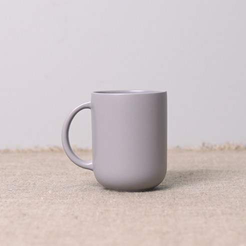 보울보울 레트로라인 핸들머그 360ml, 애쉬그레이, 1개