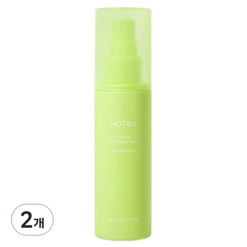 낫포유 비건 선 바디 미스트, 85ml, 2개