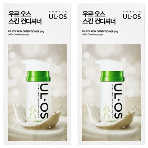 우르오스 남성용 스킨 컨디셔너 올인원, 60g, 2개