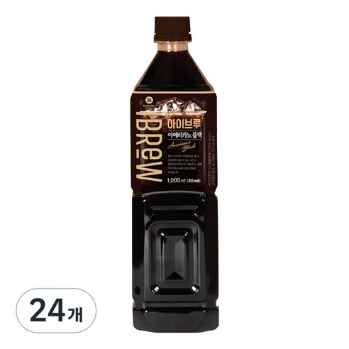 맥널티커피 아이브루 아메리카노 블랙커피, 1L, 24개