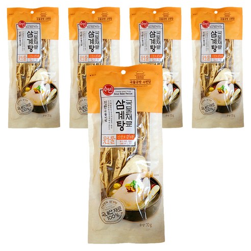 조은약초 삼계탕재료 70g, 5개 맛있게 먹은 솔직 후기 썸네일