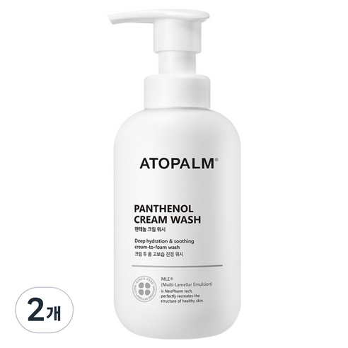 아토팜 판테놀 크림 바디워시, 300ml, 2개