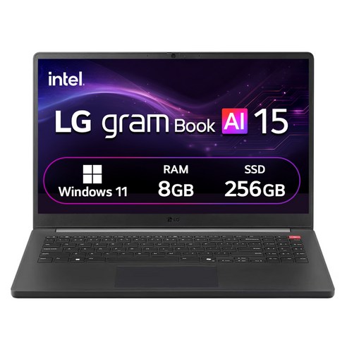 LG전자 2026 그램북 AI 15 코어 Ultra5 방문설치, 타이탄블랙, 15U50U-GROWK, 256GB, 8GB, WIN11 Home