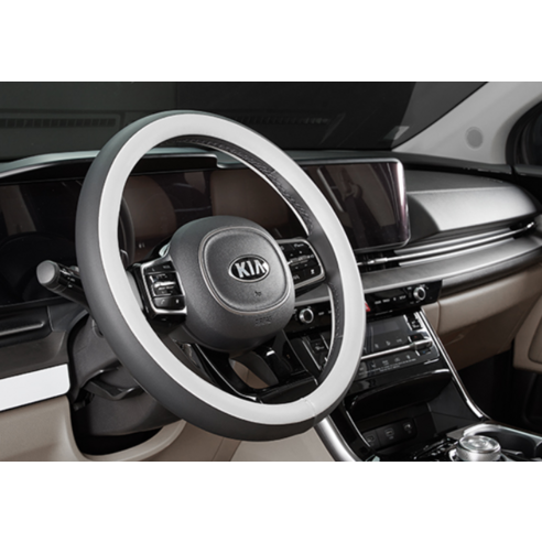 메이튼 리얼 투톤 자동차 가죽 핸들커버 이미지 4