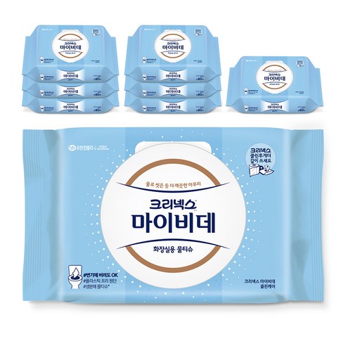 마이비데 클린케어 화장실용 물티슈 캡형 80매, 8개 솔직 후기 | 실사용자 리뷰 분석 - 상품 이미지 1