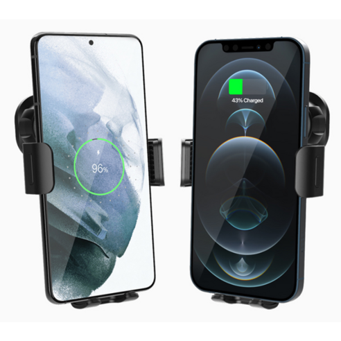 신지모루 차량용 고속 무선충전 강력고정 오그랩엑스 핸드폰 거치대 15W 송풍구형 이미지 4