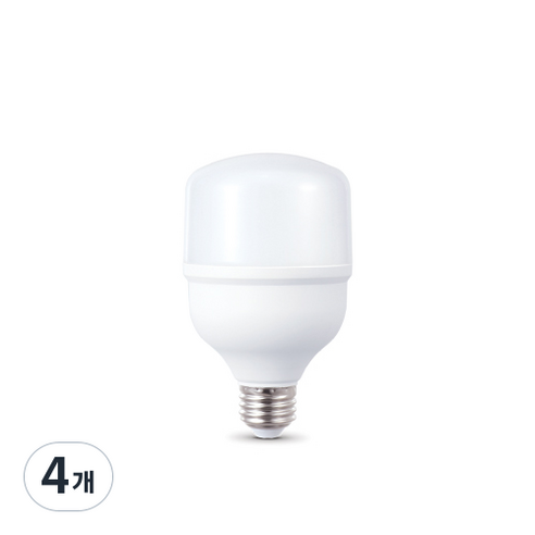 씨티오 LED 크림벌브 20W E26, 주광색, 4개