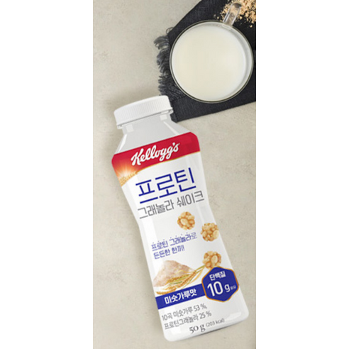 켈로그 프로틴 그래놀라 쉐이크 미숫가루맛 50g, 12개 솔직 후기 | 실사용자 리뷰 분석 - 상품 이미지 4
