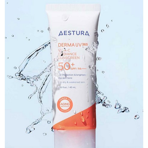 에스트라 더마UV365 비타C 광채수분 선크림 SPF50+ PA++++ 이미지 4