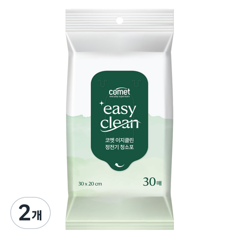 코멧 이지클린 정전기 청소포, 2개