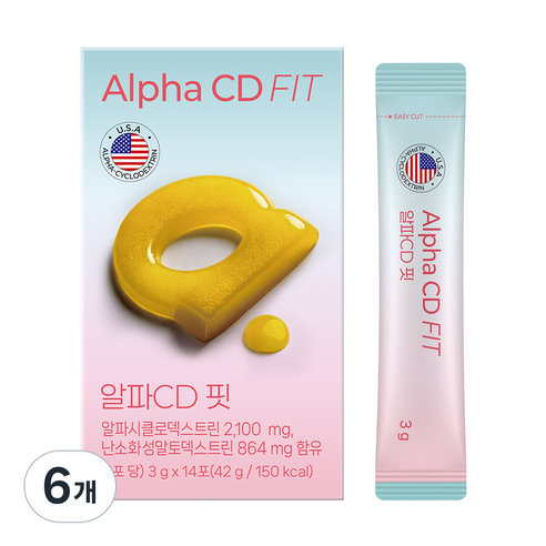 GC녹십자웰빙 알파CD 핏 14p, 42g, 6개